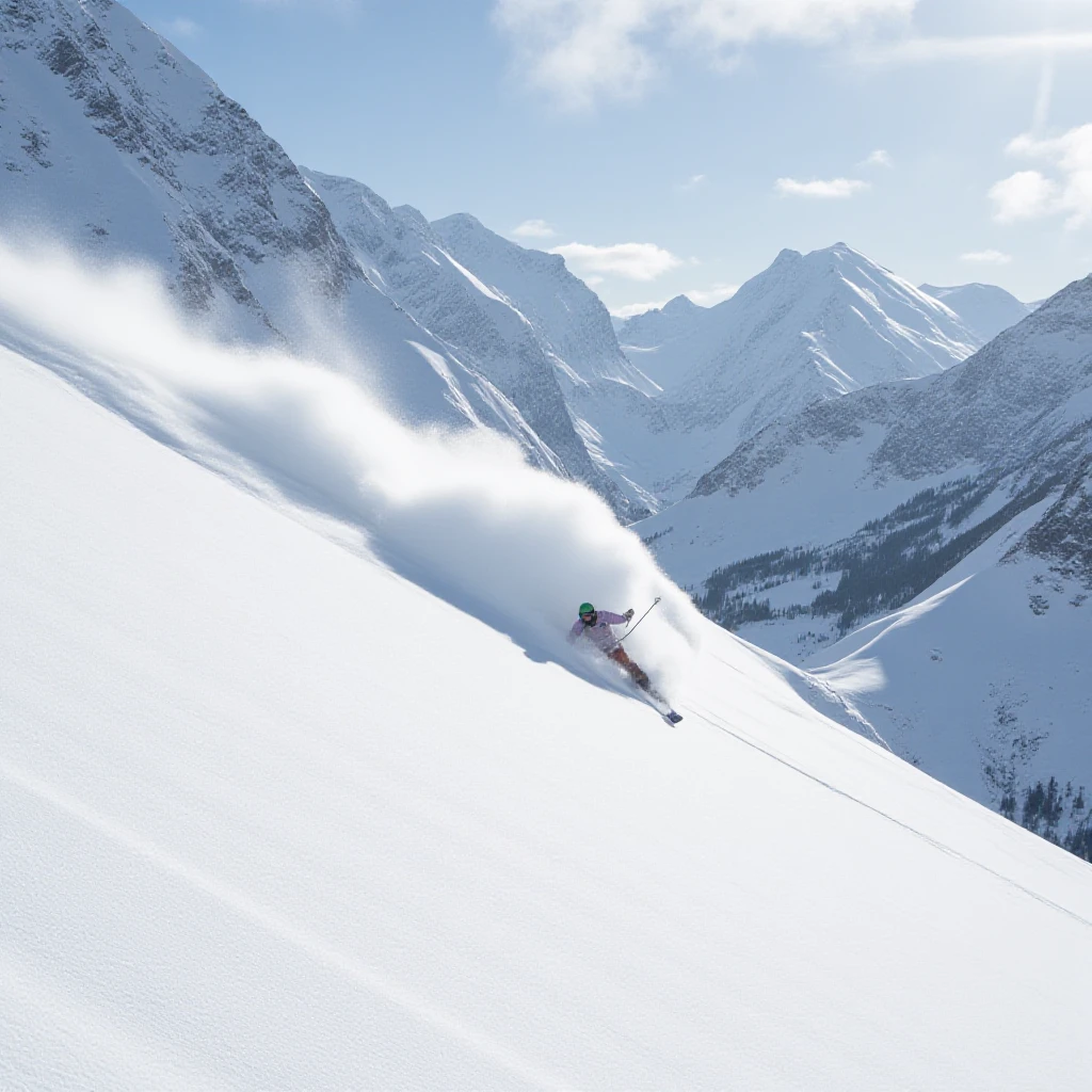 Вертолётный фрирайд на Камчатке