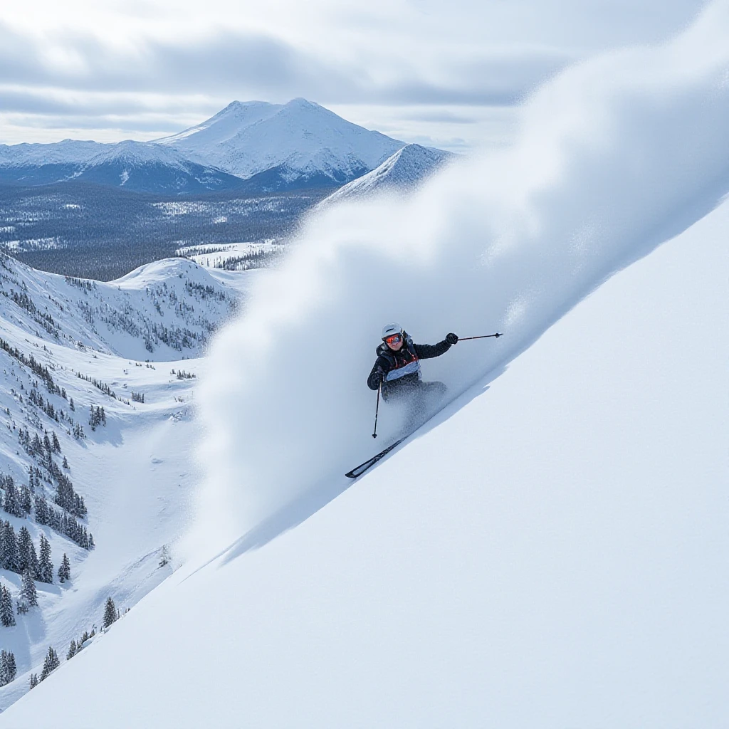 Фрирайд на Авачинском вулкане 4