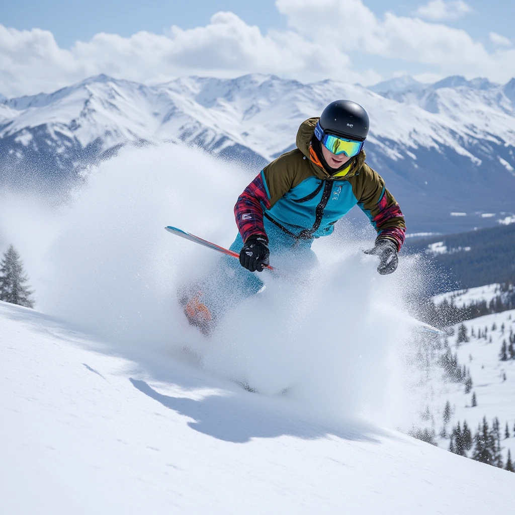 Фрирайд линии над Роза Хутор