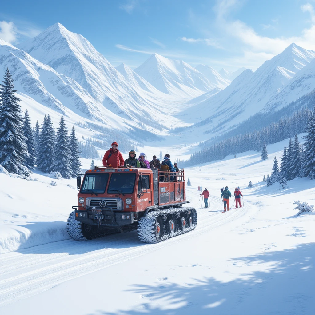 Ратрак-тур на Зелёную в Шерегеше